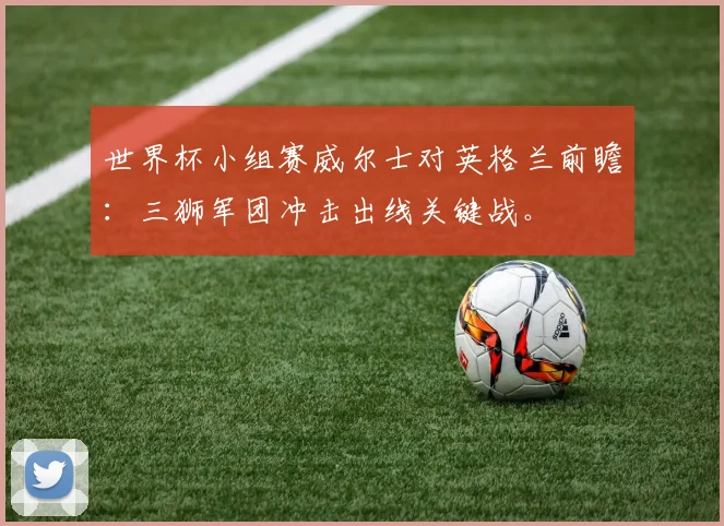 世界杯小组赛威尔士对英格兰前瞻：三狮军团冲击出线关键战。